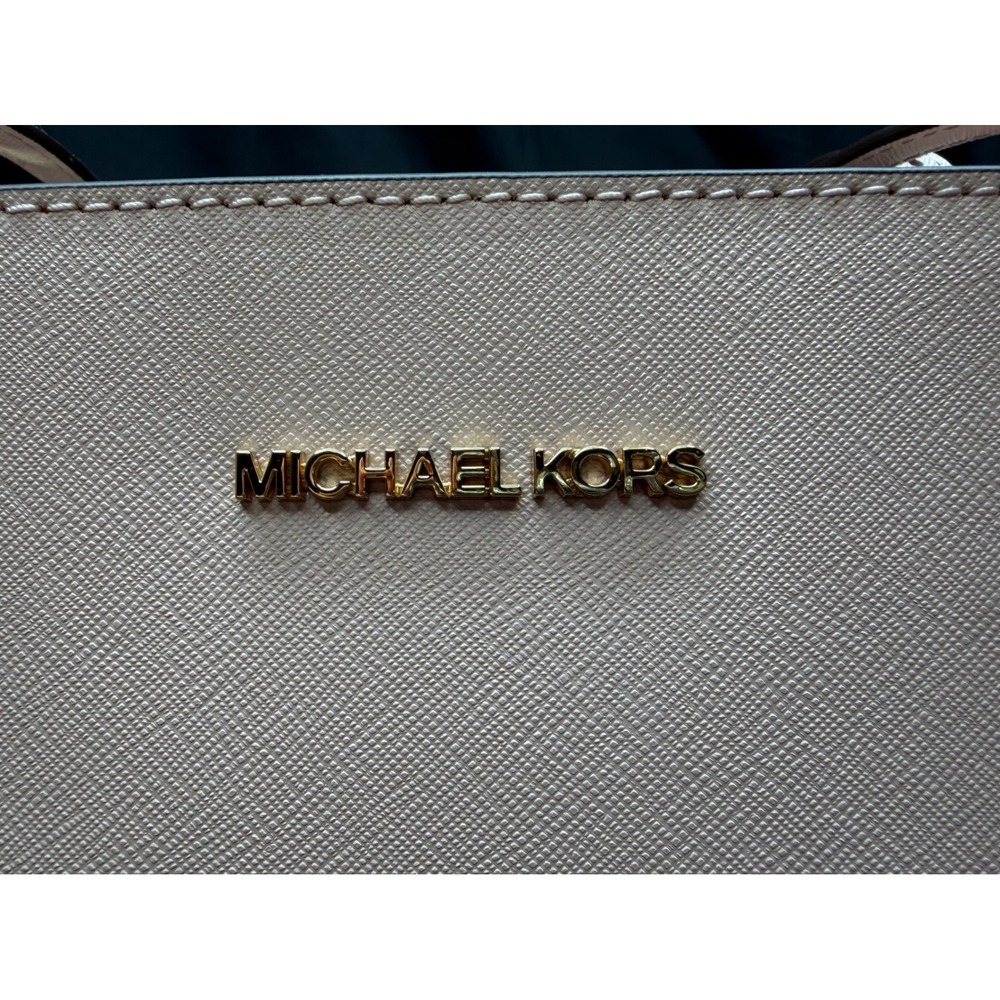 Michael Kors Gilly Large Drawstring Travel Tote Powder Blush Leather 35S1G2GT7L - Picture 4 of 12